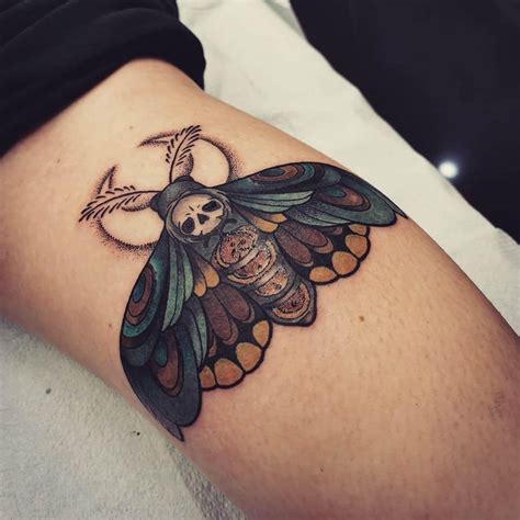 Top 8 Death Moth Tattoo Designs With Their。